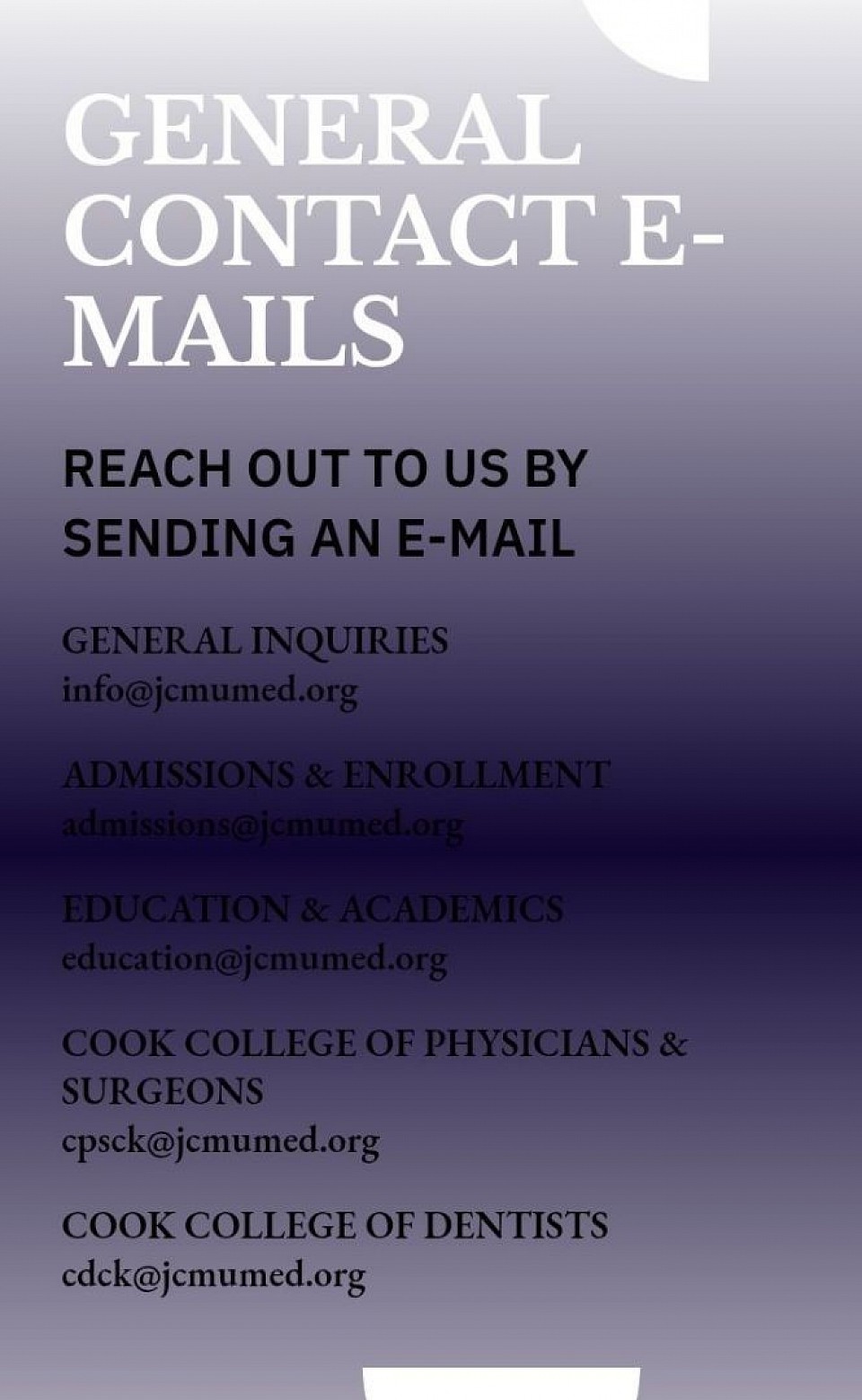 Contact Us - James Cook Medical University